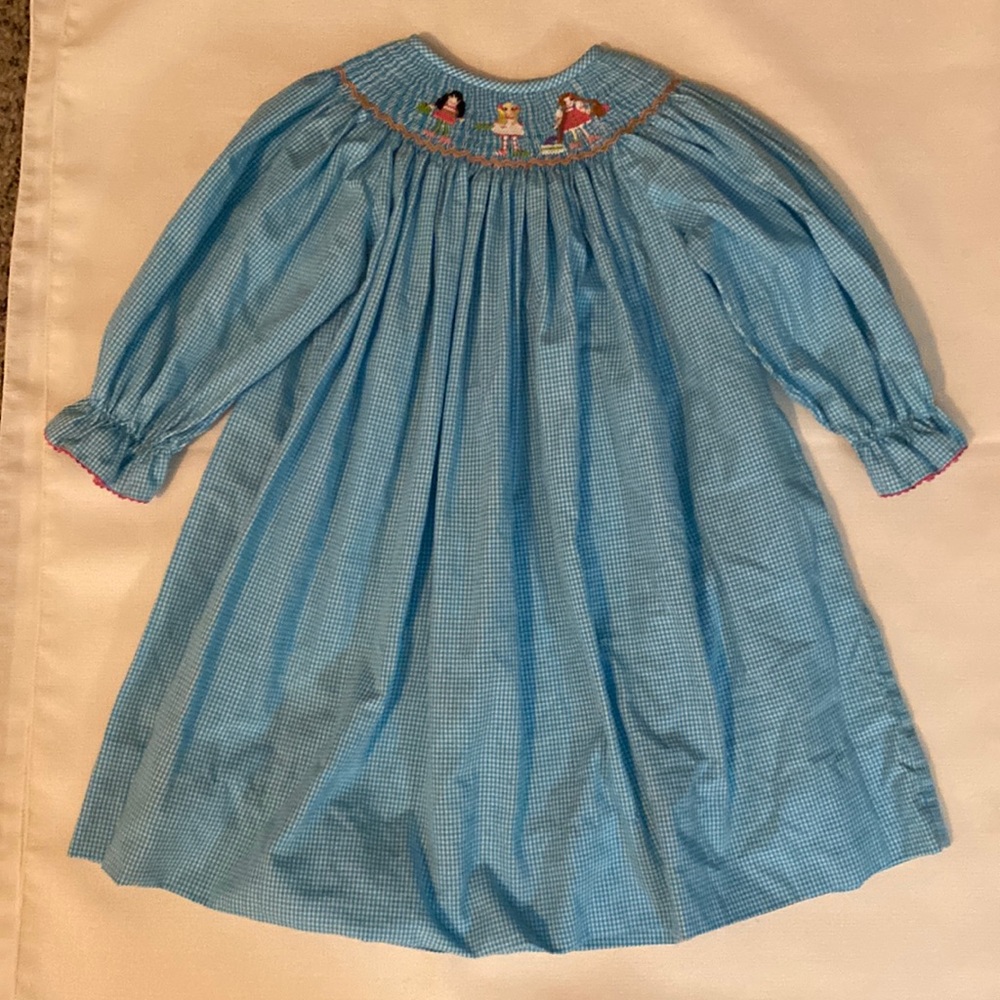 Amanda Remembered Smocked Gingham Dress